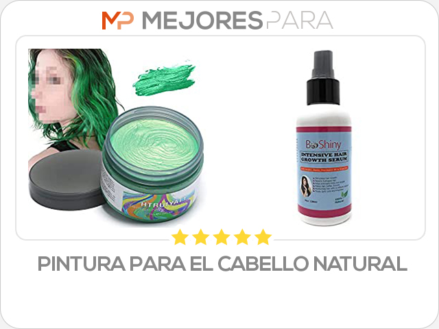 pintura para el cabello natural