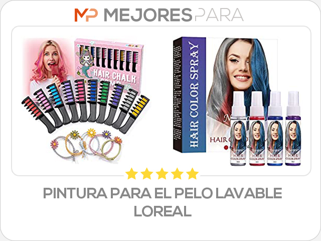 pintura para el pelo lavable loreal