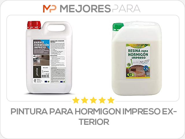 pintura para hormigon impreso exterior