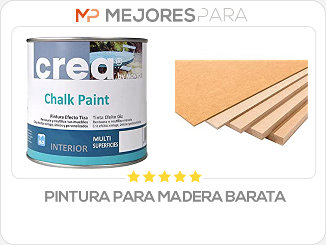 pintura para madera barata