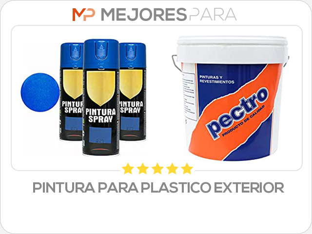 pintura para plastico exterior