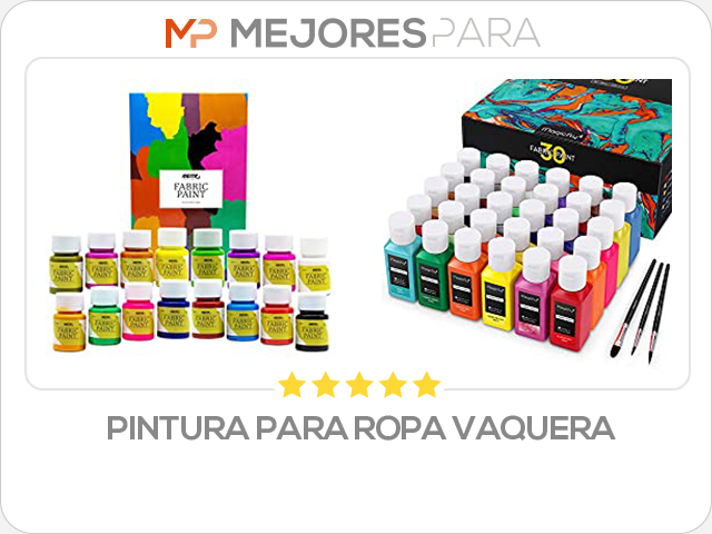 pintura para ropa vaquera