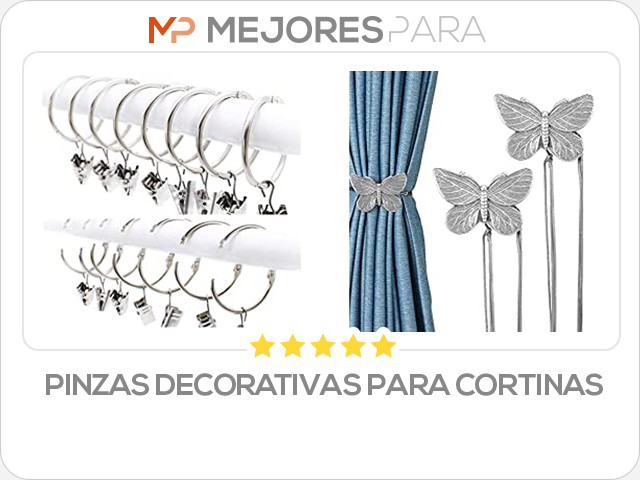 pinzas decorativas para cortinas