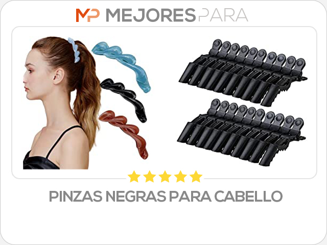 pinzas negras para cabello