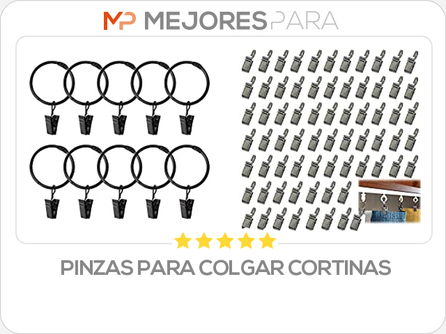 pinzas para colgar cortinas