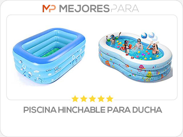 piscina hinchable para ducha