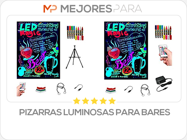 pizarras luminosas para bares