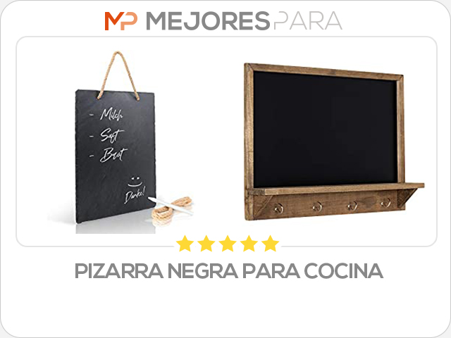 pizarra negra para cocina