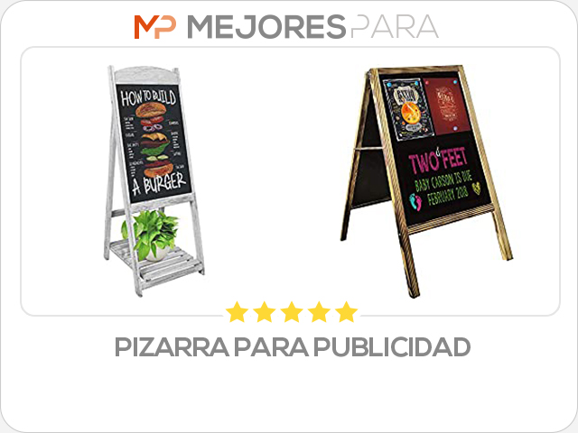 pizarra para publicidad