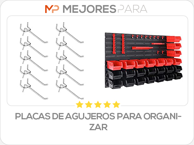 placas de agujeros para organizar