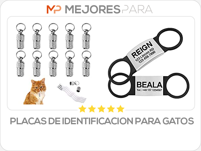 placas de identificacion para gatos