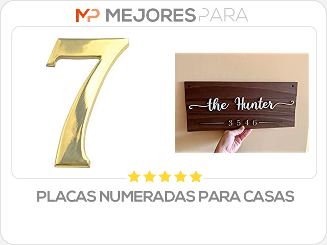 placas numeradas para casas