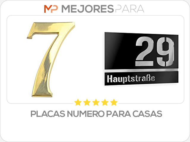 placas numero para casas