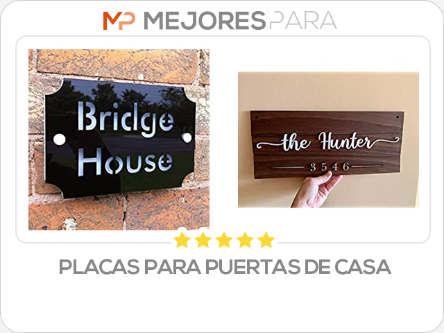 placas para puertas de casa