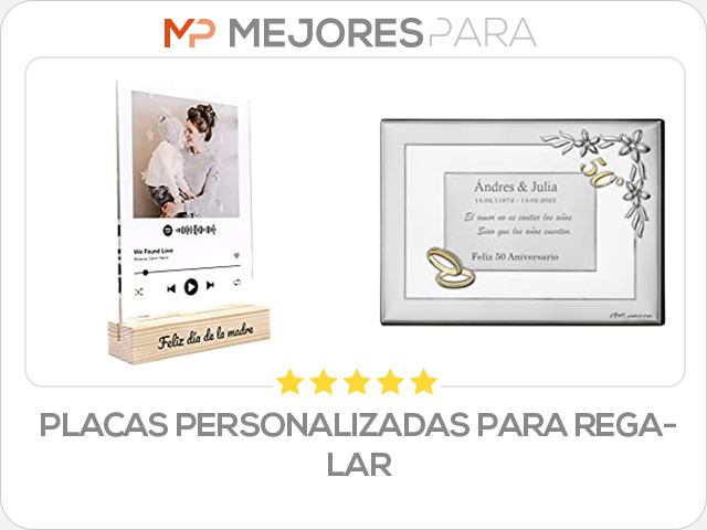 placas personalizadas para regalar