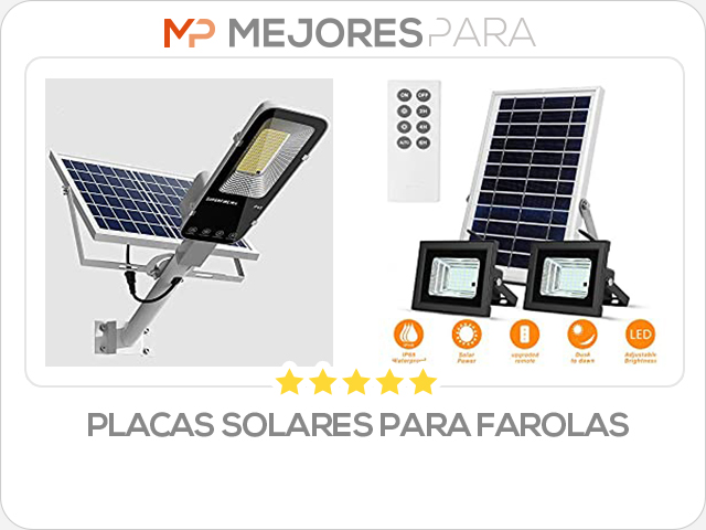 placas solares para farolas