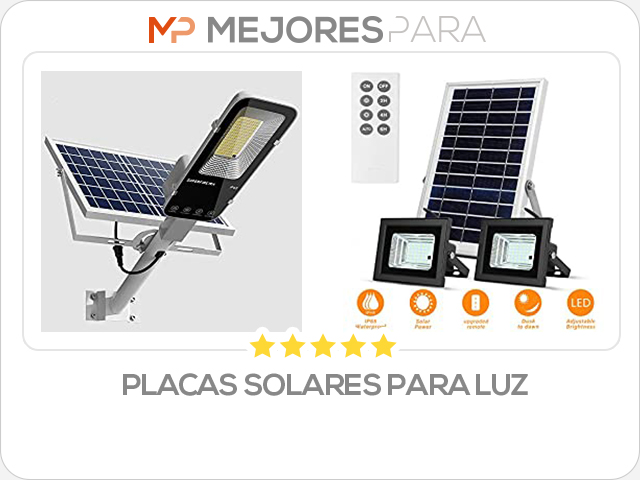 placas solares para luz