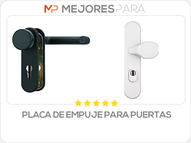 placa de empuje para puertas