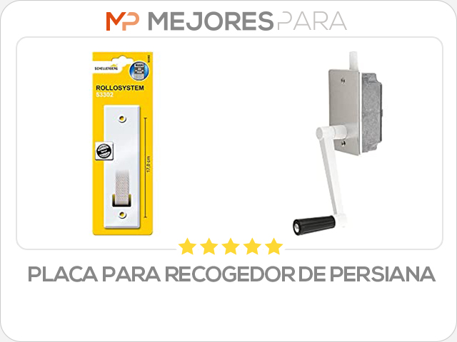 placa para recogedor de persiana