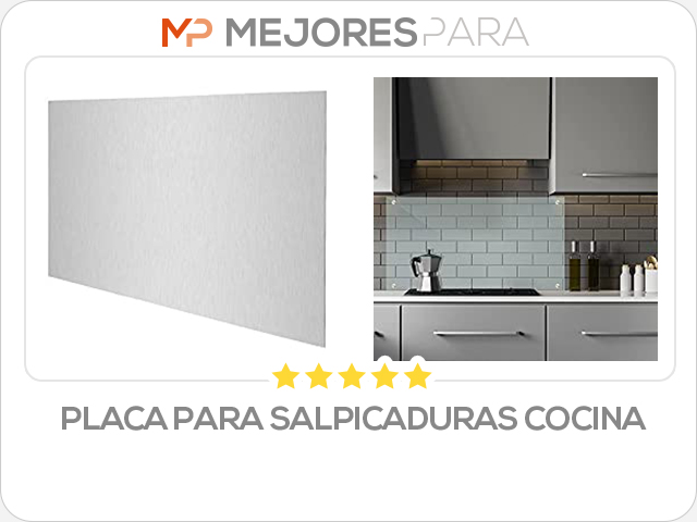 placa para salpicaduras cocina