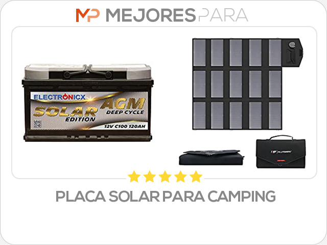 placa solar para camping