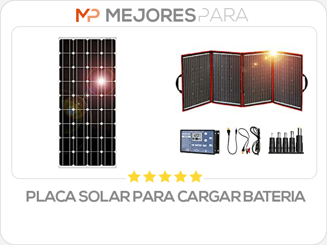 placa solar para cargar bateria