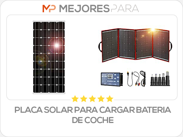 placa solar para cargar bateria de coche