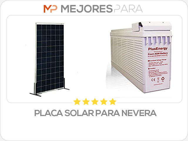 placa solar para nevera