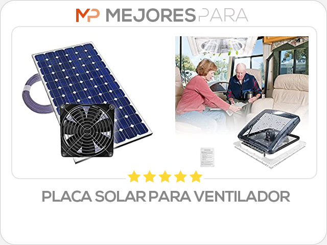 placa solar para ventilador