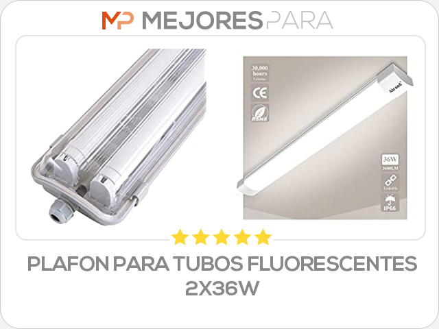 plafon para tubos fluorescentes 2x36w