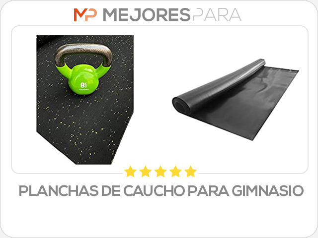 planchas de caucho para gimnasio