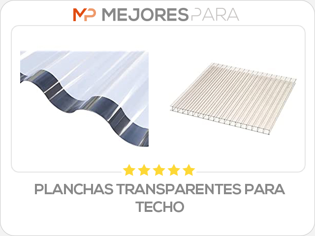 planchas transparentes para techo