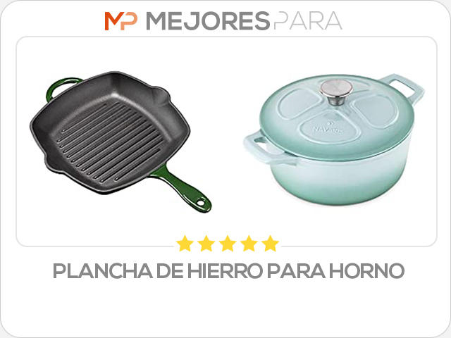 plancha de hierro para horno