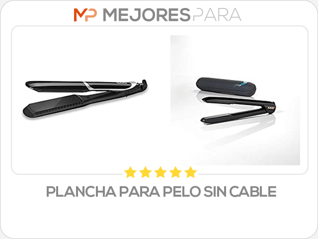 plancha para pelo sin cable