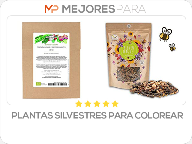 plantas silvestres para colorear