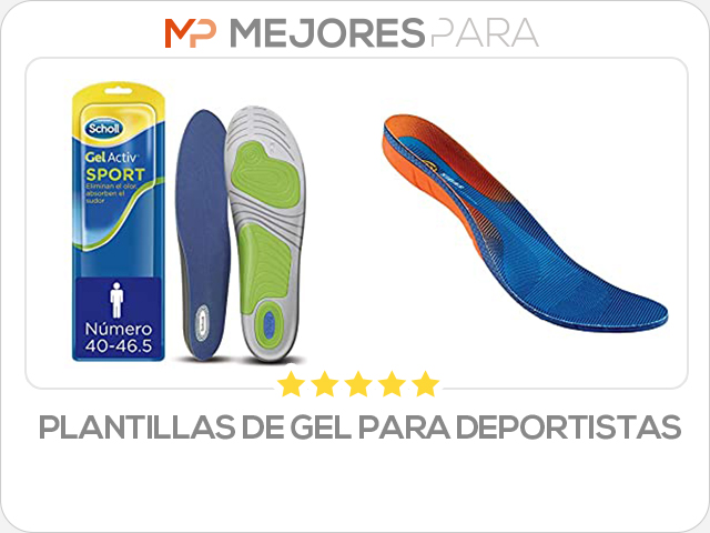 plantillas de gel para deportistas