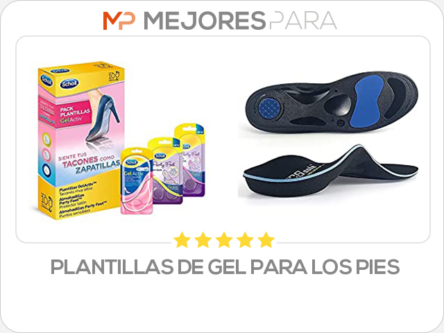 plantillas de gel para los pies