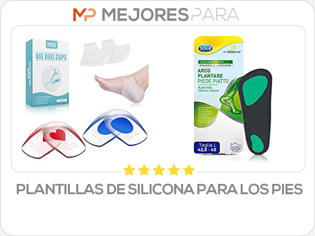 plantillas de silicona para los pies