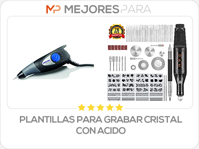 plantillas para grabar cristal con acido