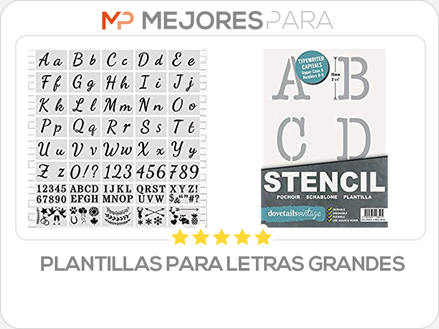 plantillas para letras grandes