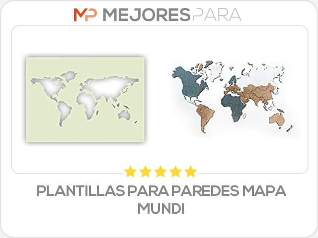 plantillas para paredes MAPA MUNDI