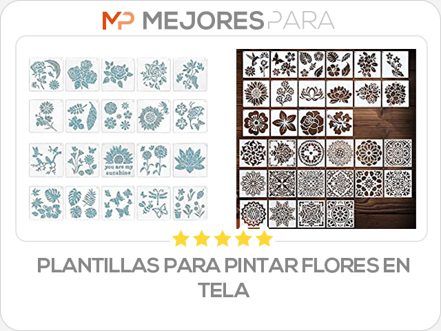 plantillas para pintar flores en tela