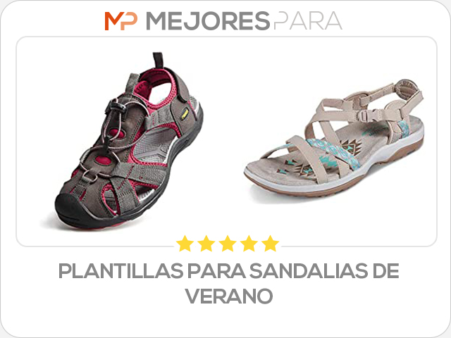 plantillas para sandalias de verano