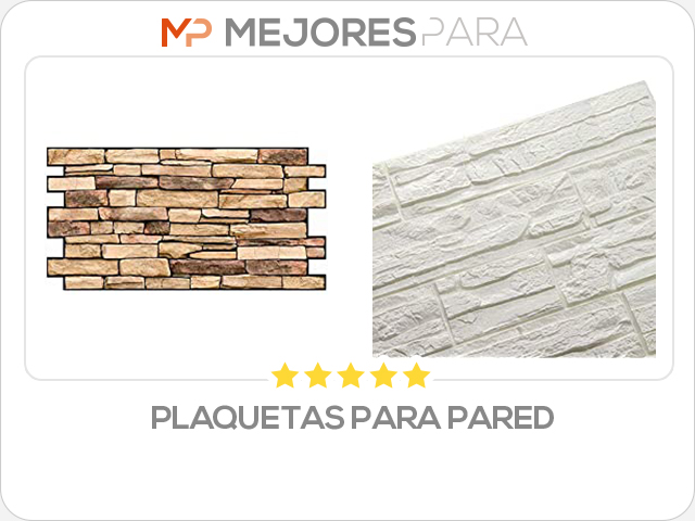 plaquetas para pared