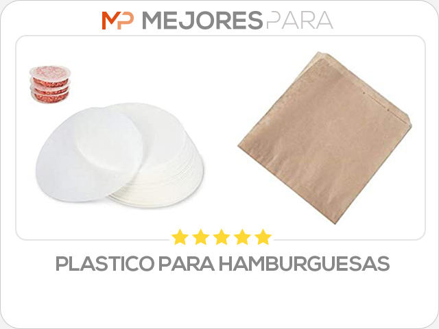 plastico para hamburguesas