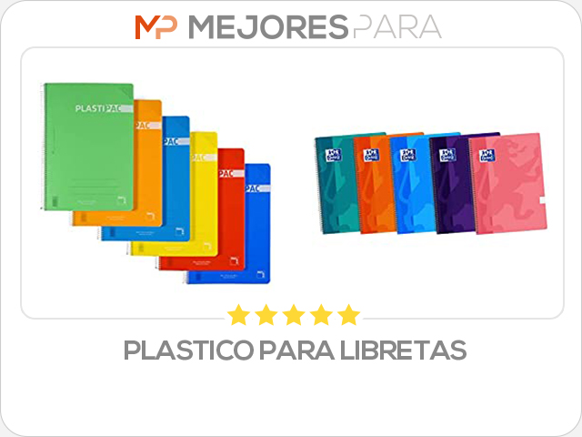 plastico para libretas