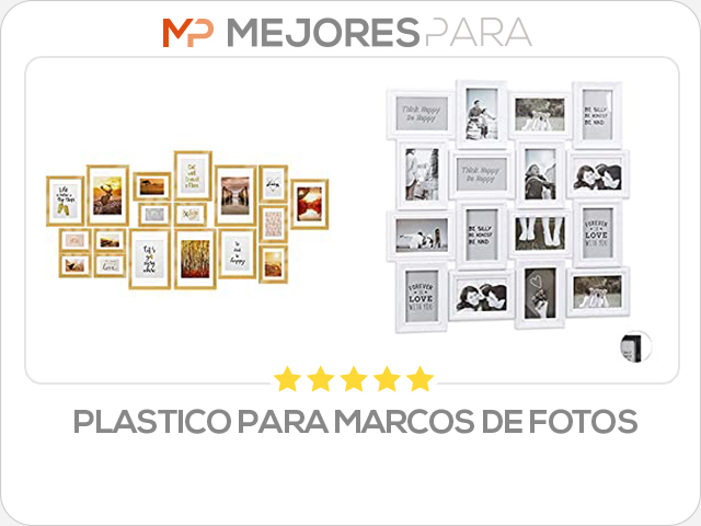 plastico para marcos de fotos