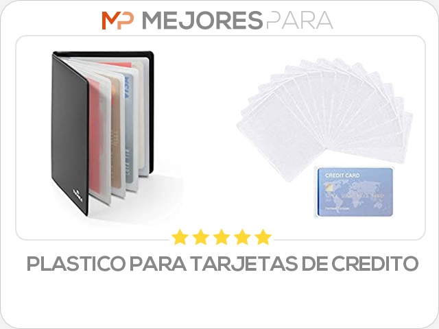 plastico para tarjetas de credito