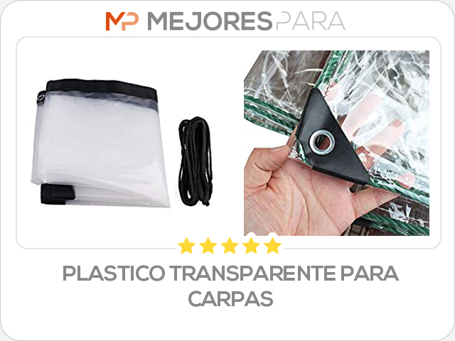 plastico transparente para carpas