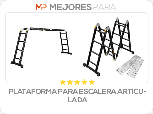 plataforma para escalera articulada